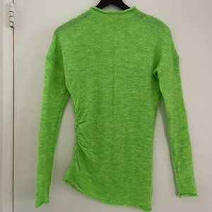 ZARA Neon Green Roll Neck Sweater